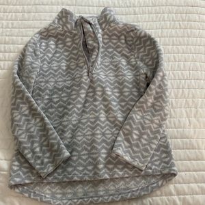 chevron fleece pullover